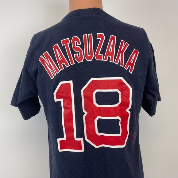 Majestic Daisuke Matsuzaka Boston Red Sox Jersey T Shirt MLB Baseball Size M - Picture 1 of 4